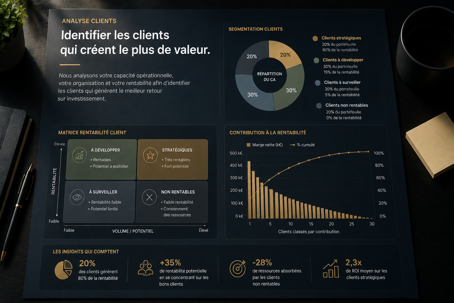 Analyse de rentabilité et de segmentation clients